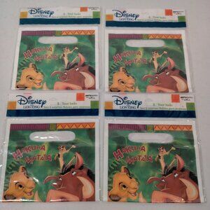 Vintage Disney Lion King Treat Sacks 4 Packs 32 Total Hakuna Matata Kids Party
